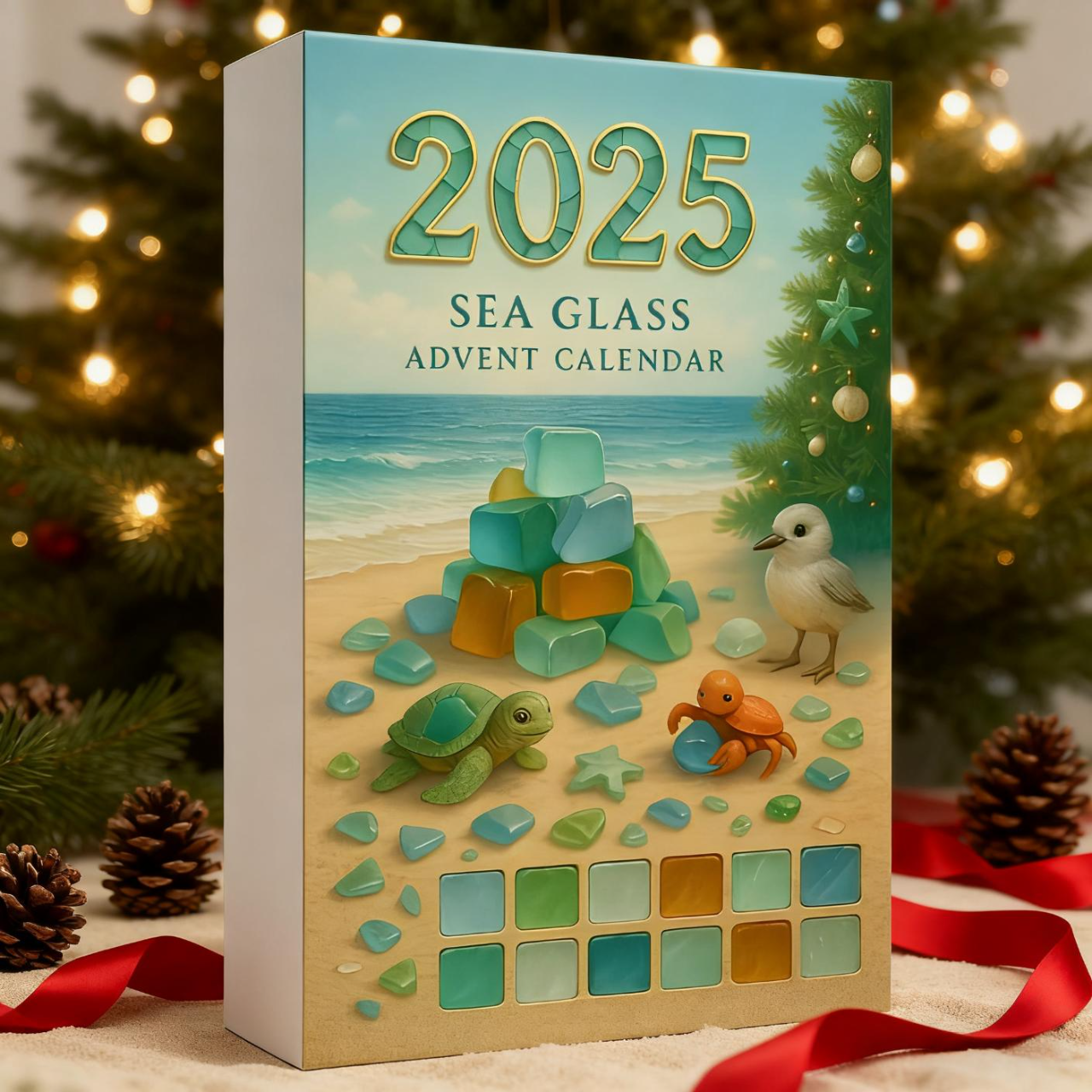 Sea Glass Christmas Tree Advent Calendar 2025