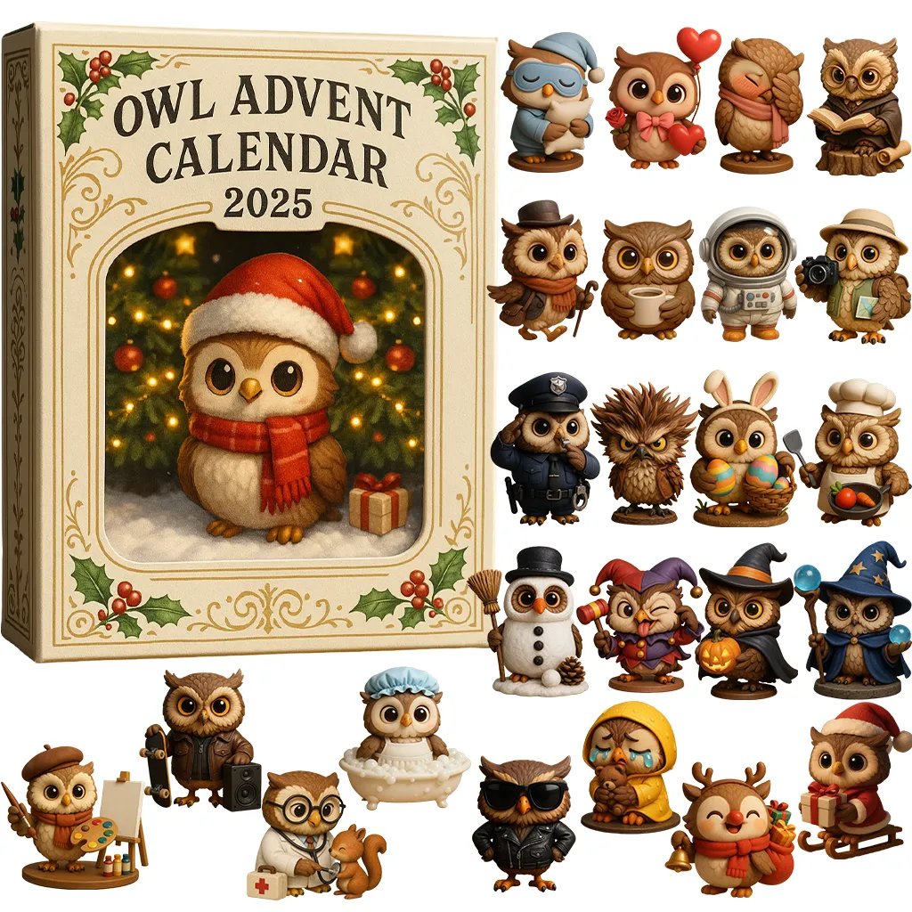 Owl Advent Calendar 2025🎁 24 Gifts Inside!