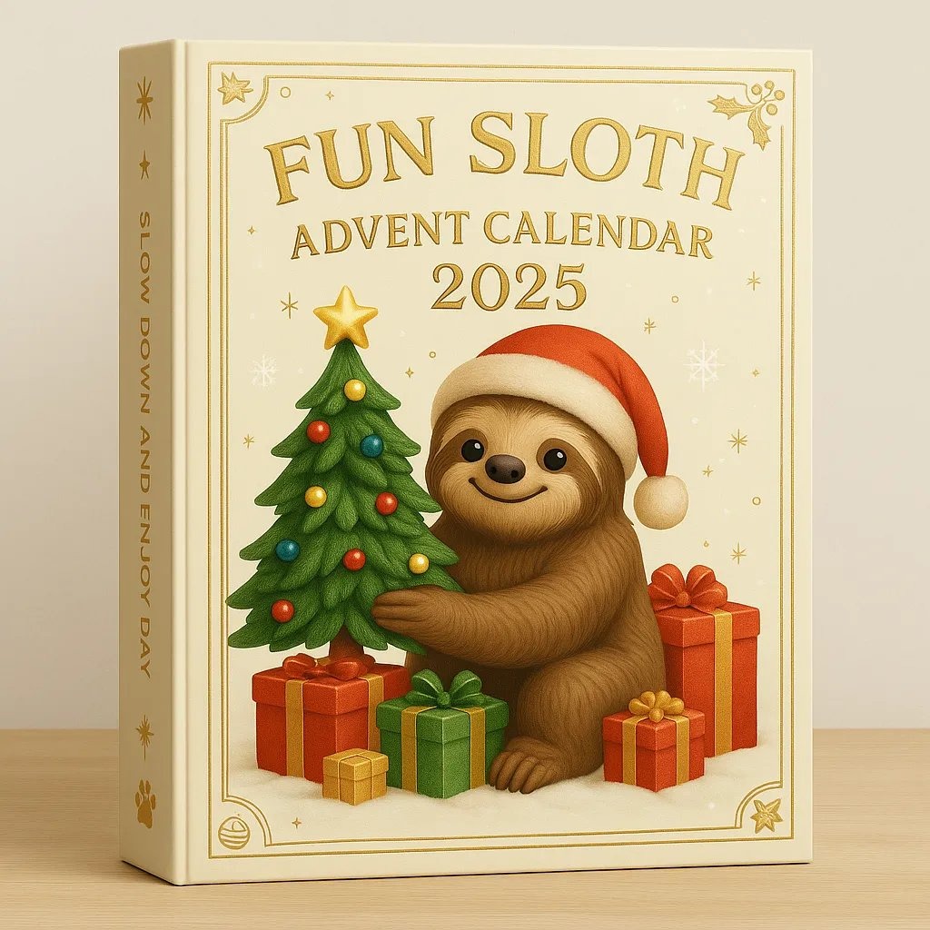 Fun Sloth Advent Calendar 2025
