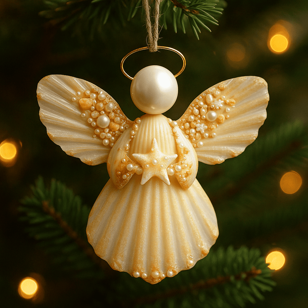Angel Shell Ornament
