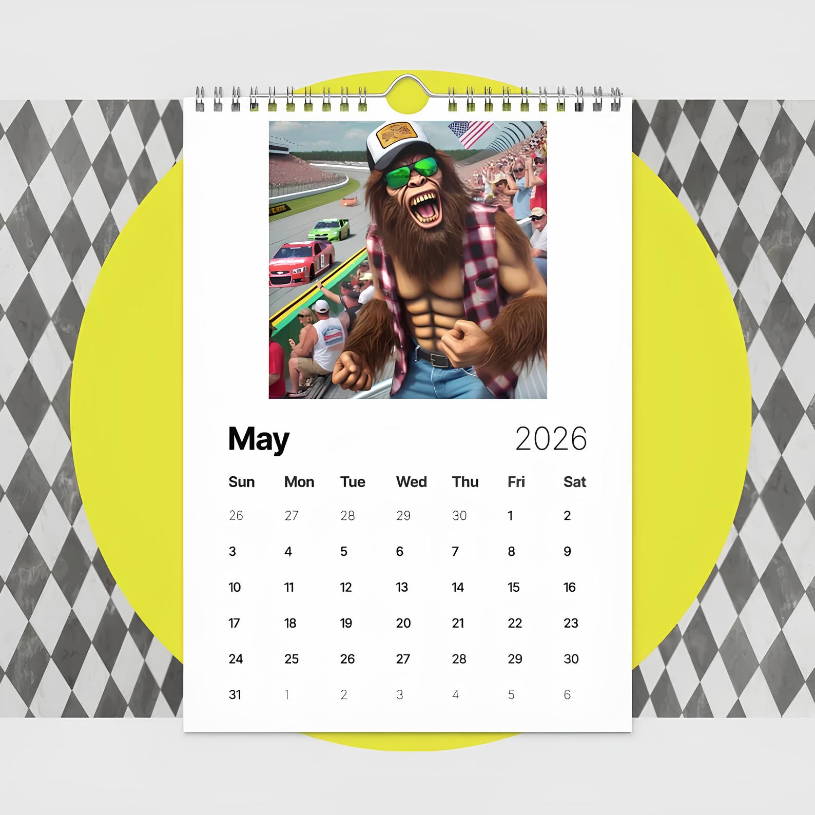 🐵Hillbilly Bigfoot Life 2026 Calendar