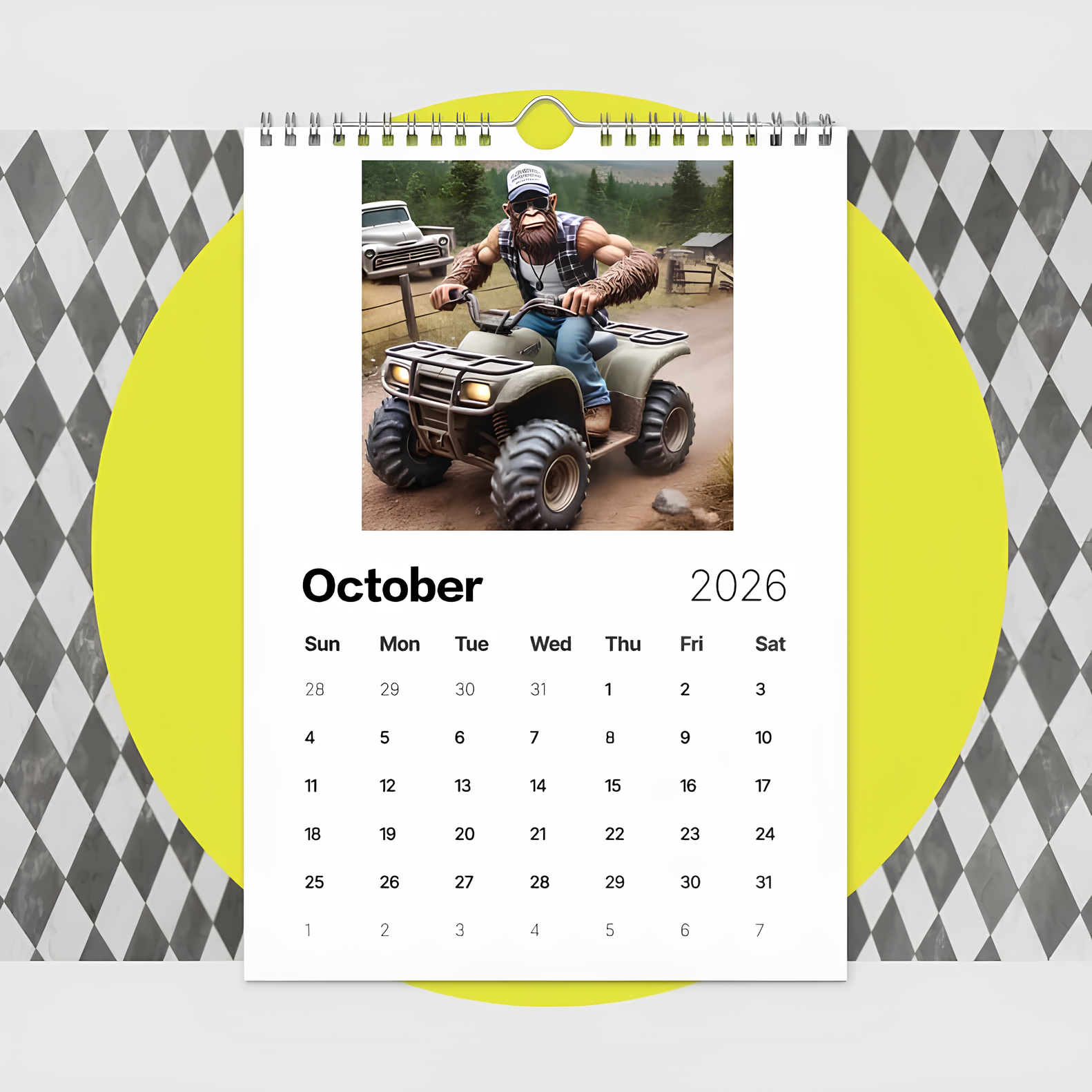 🐵Hillbilly Bigfoot Life 2026 Calendar