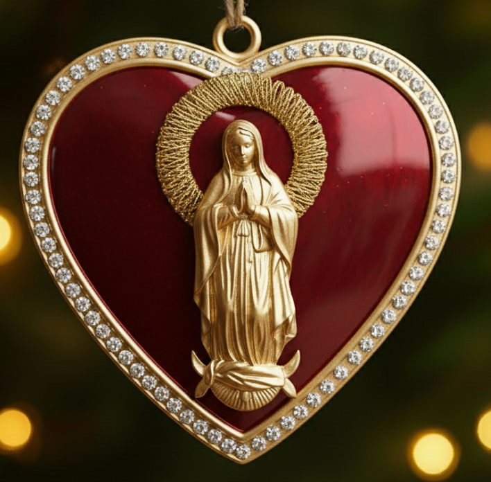 Heart Angel Prayer Ornament