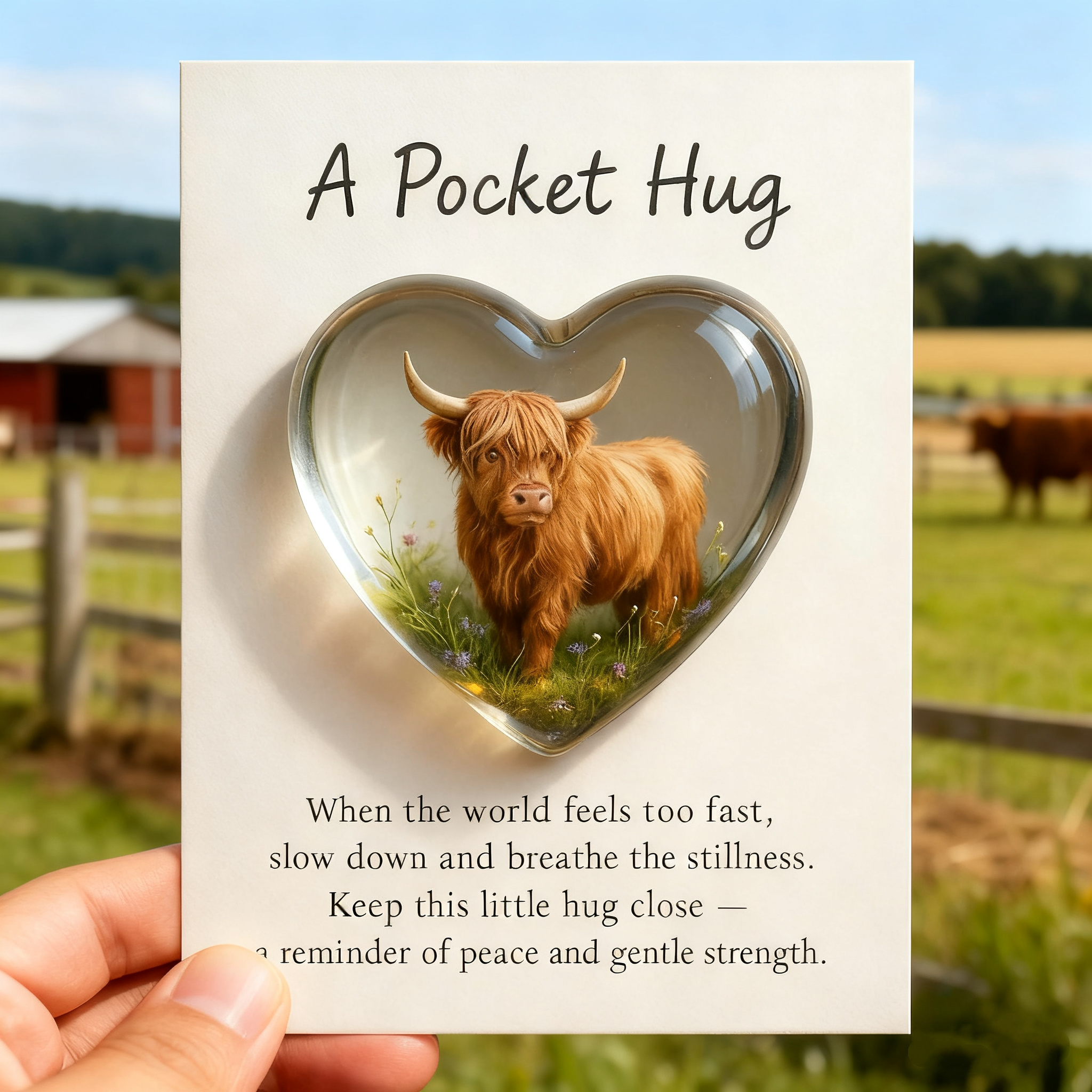 A Pocket Hug – Highland Cow Edition