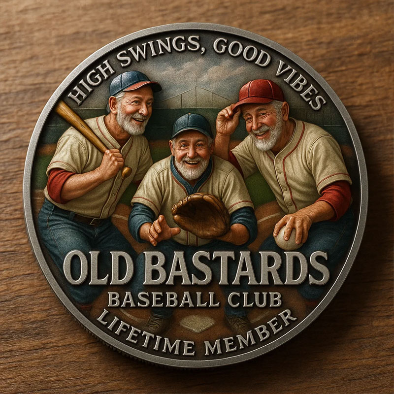 “Old Bastards Baseball Club” Commemorative Coin