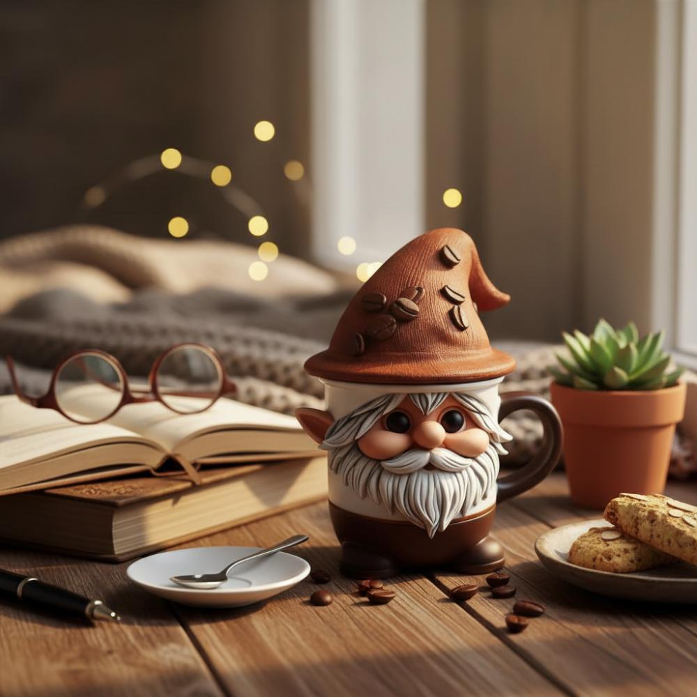 Santa & Coffee Gnome Mug Set