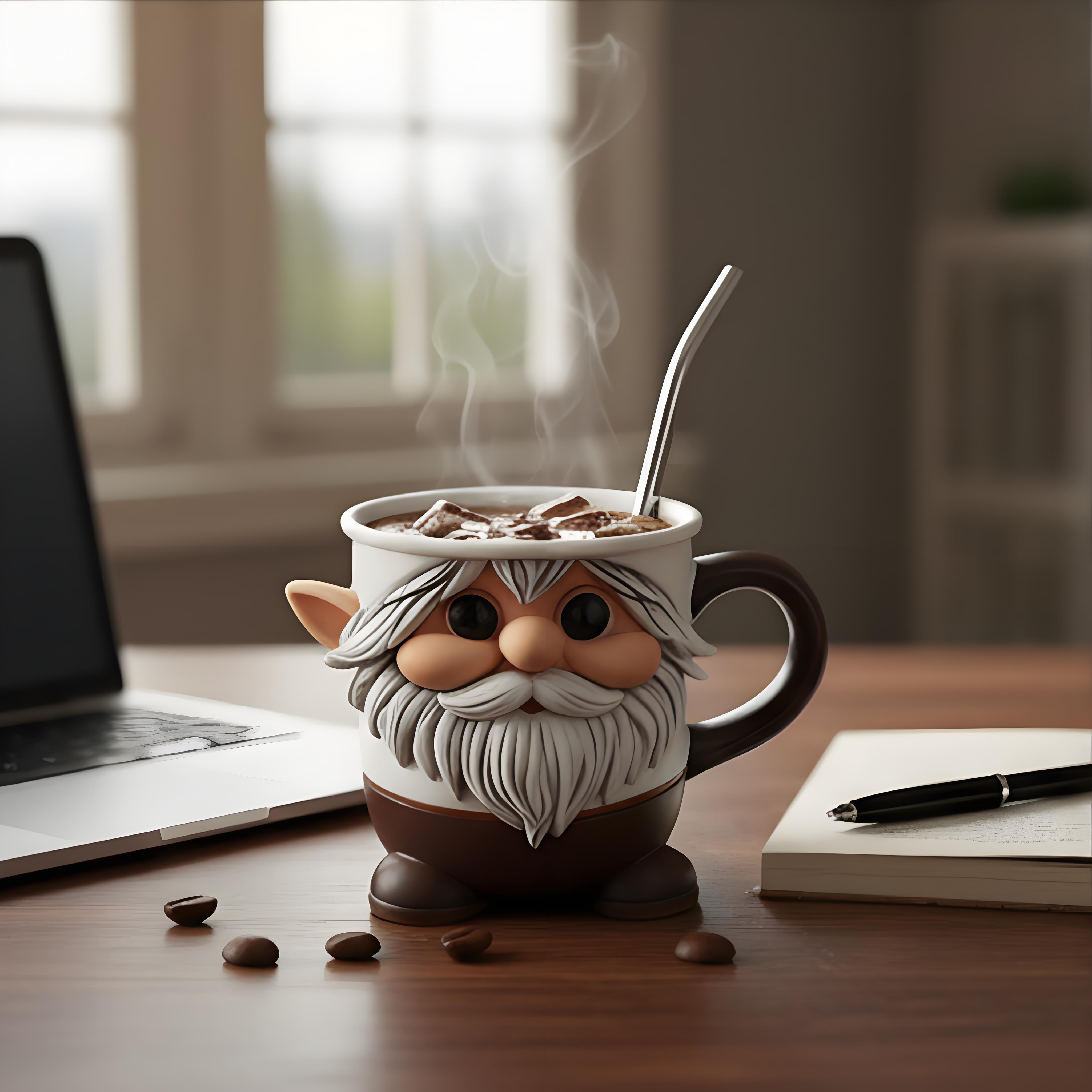 Santa & Coffee Gnome Mug Set