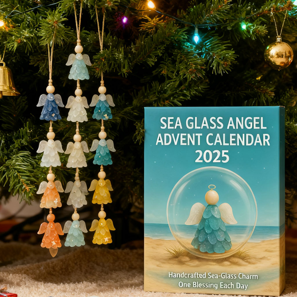 🔥Last Day 50% OFF -Sea Glass Angel Advent Calendar 2025 – 24 Blessings to Brighten Your Season