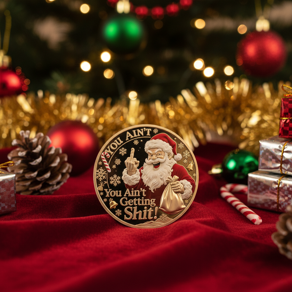 🎅You Ain't Getting Shit Coin – Funny Christmas Gift