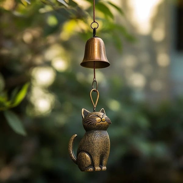 🔥Stock Alert: Only 100 Pieces Left! - 🐱Handmade Retro Cat Wind Chime