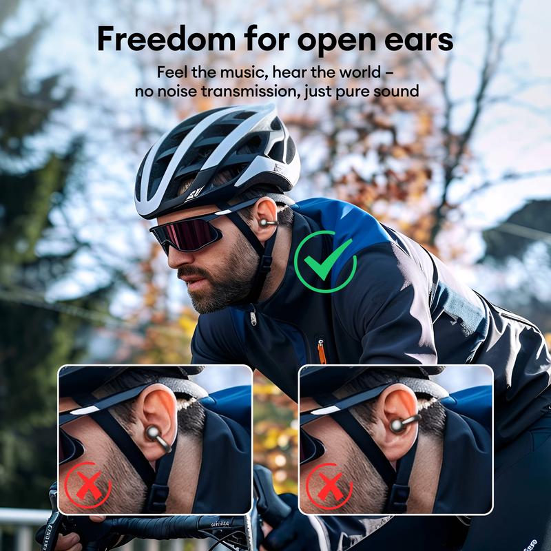 Fashionable Clip-On Wireless Headphones with Handbag‐Style Light‐Luxury Leather Texture