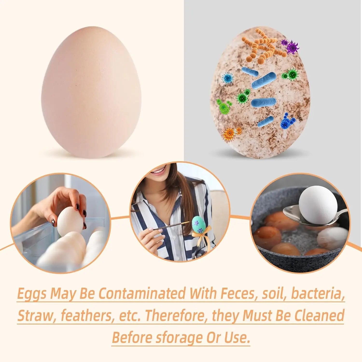 🐔 Cute Chicken Egg Scrubber