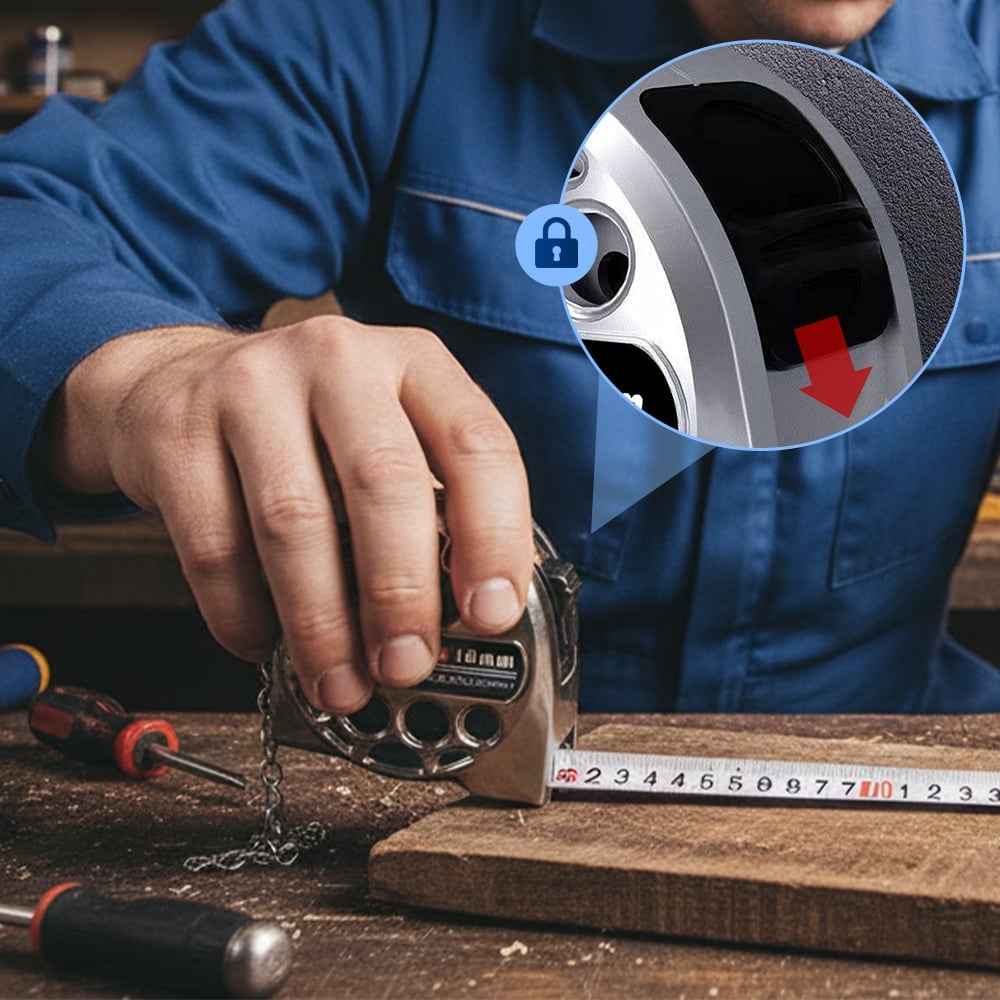 Stainless Steel Anti-corrosion Retractable Metric Ruler