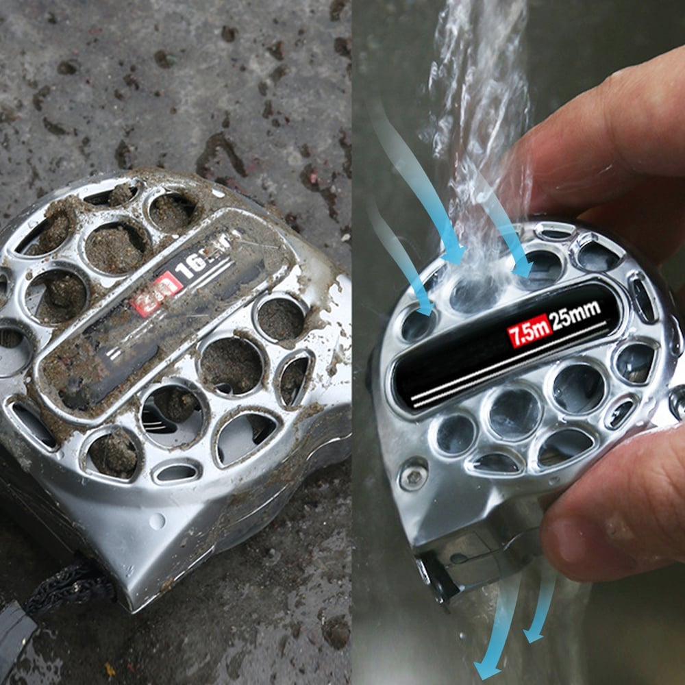 Stainless Steel Anti-corrosion Retractable Metric Ruler