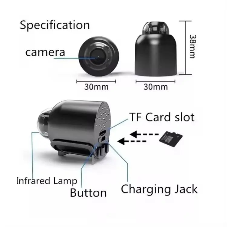 Mini Wireless WiFi Surveillance Camera 1080P HD