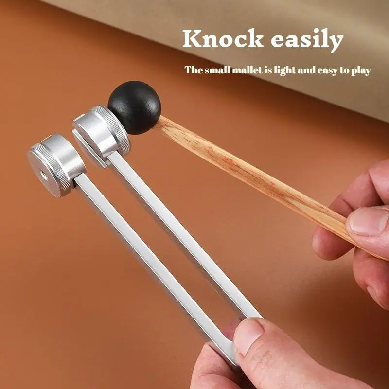 Resonance Sound Healing Tuning Fork Set – 128Hz, 136.1Hz, 256Hz, 384Hz with Activator – Sound Therapy for Stress Relief, Deep Relaxation & Chakra Balancing $ 39.99