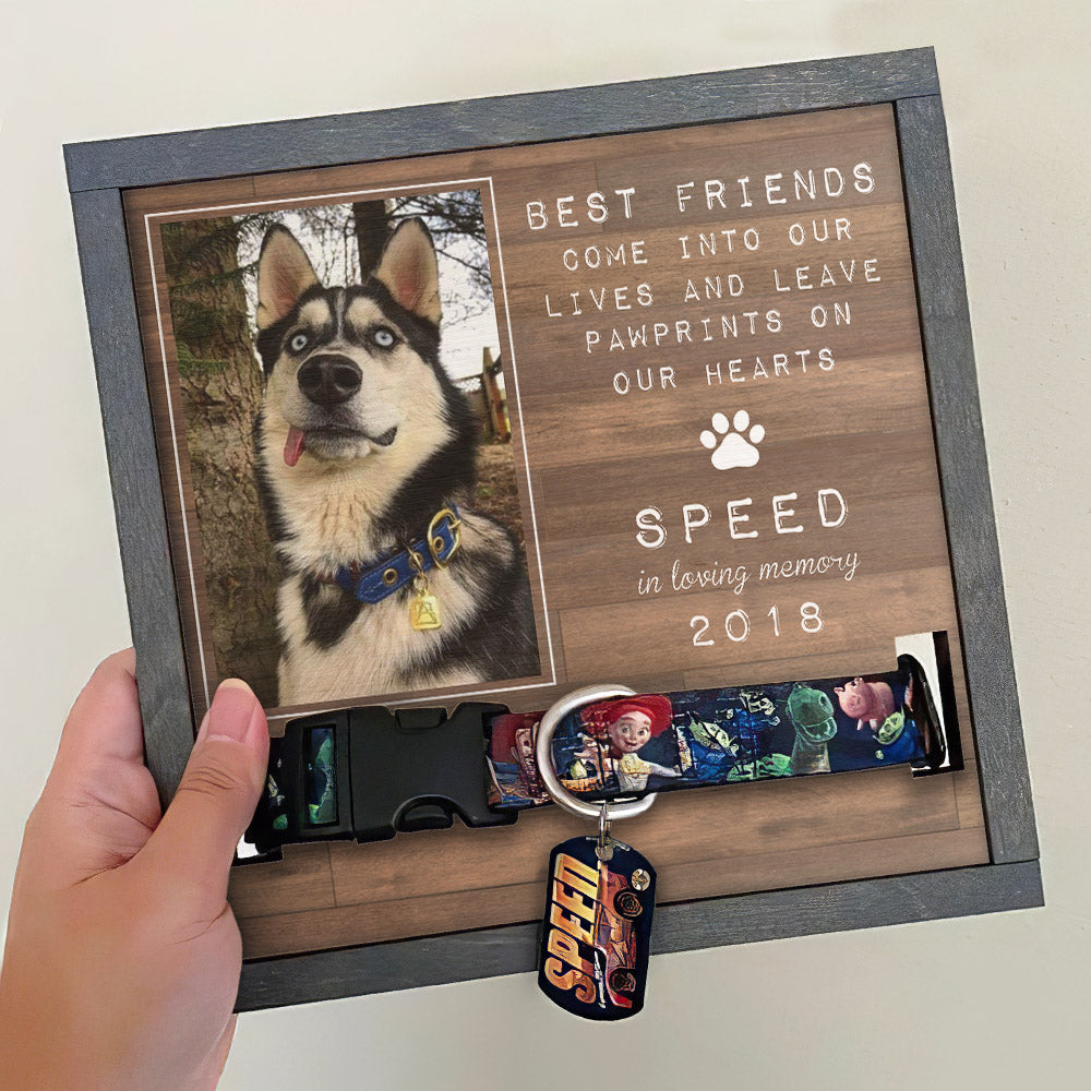 🐾 Personalized Pet Memorial Collar Frame