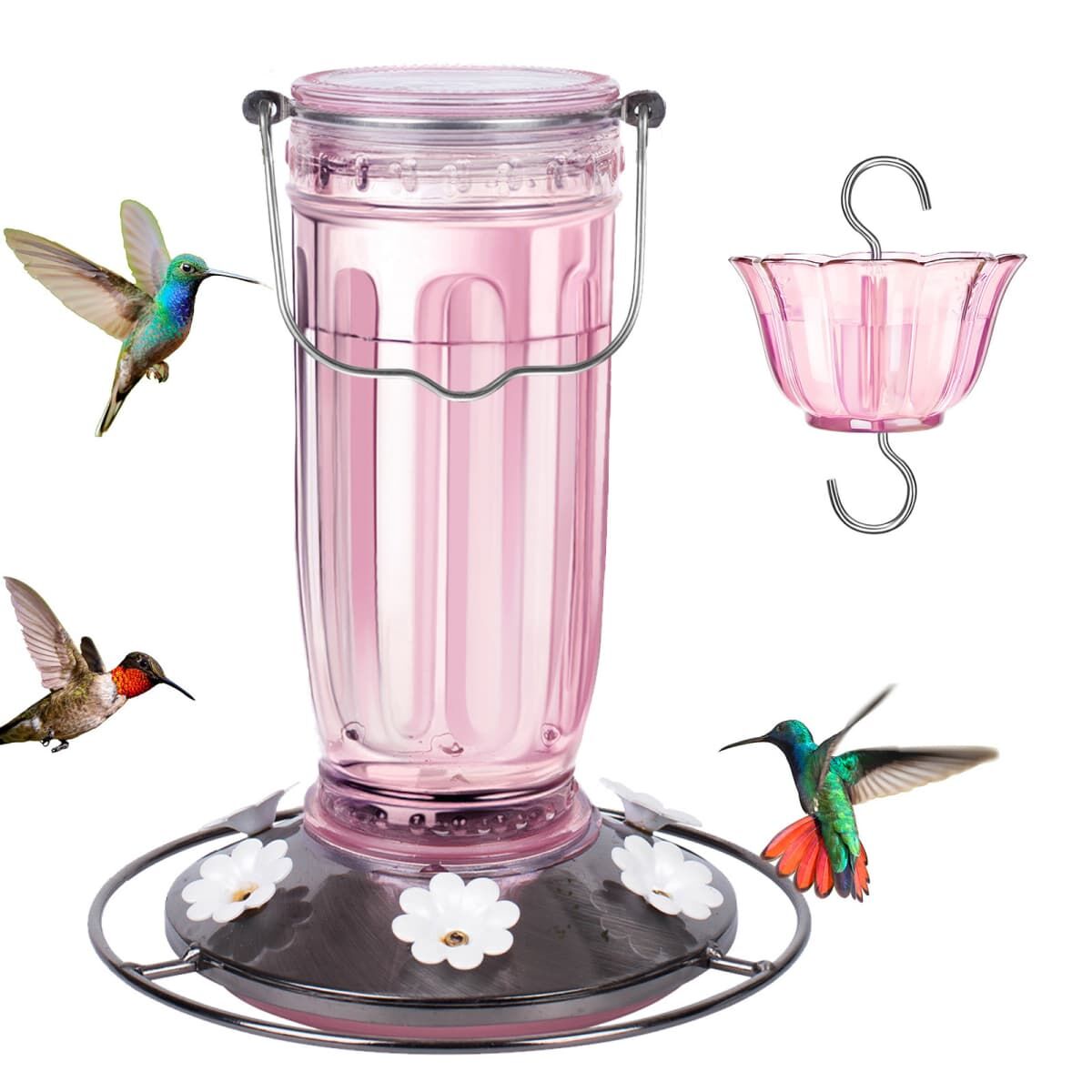 🐦 Hummingbird Glass Nectar Feeder
