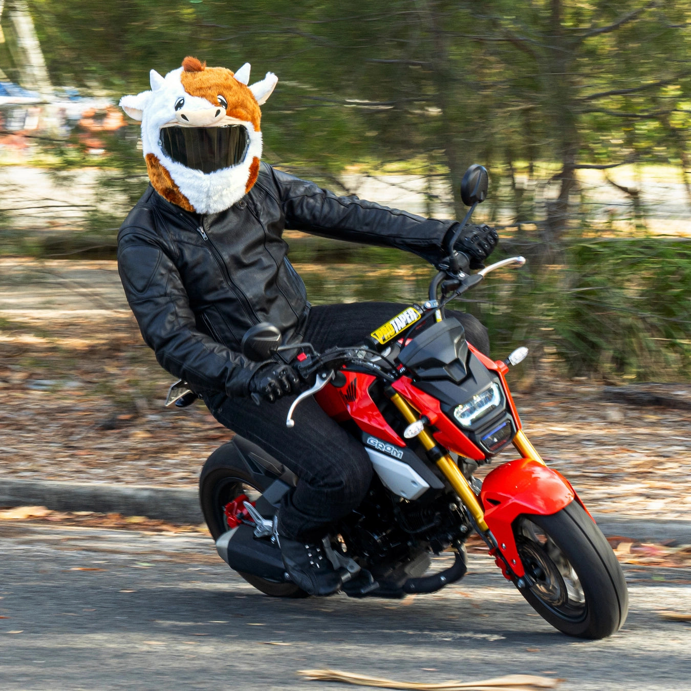 Motorcycle Helmet Cover - Cow