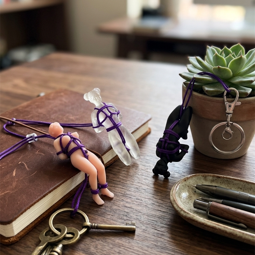 Shibari Girl Keychain