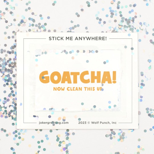 Intermittent Goat Glitter Trap