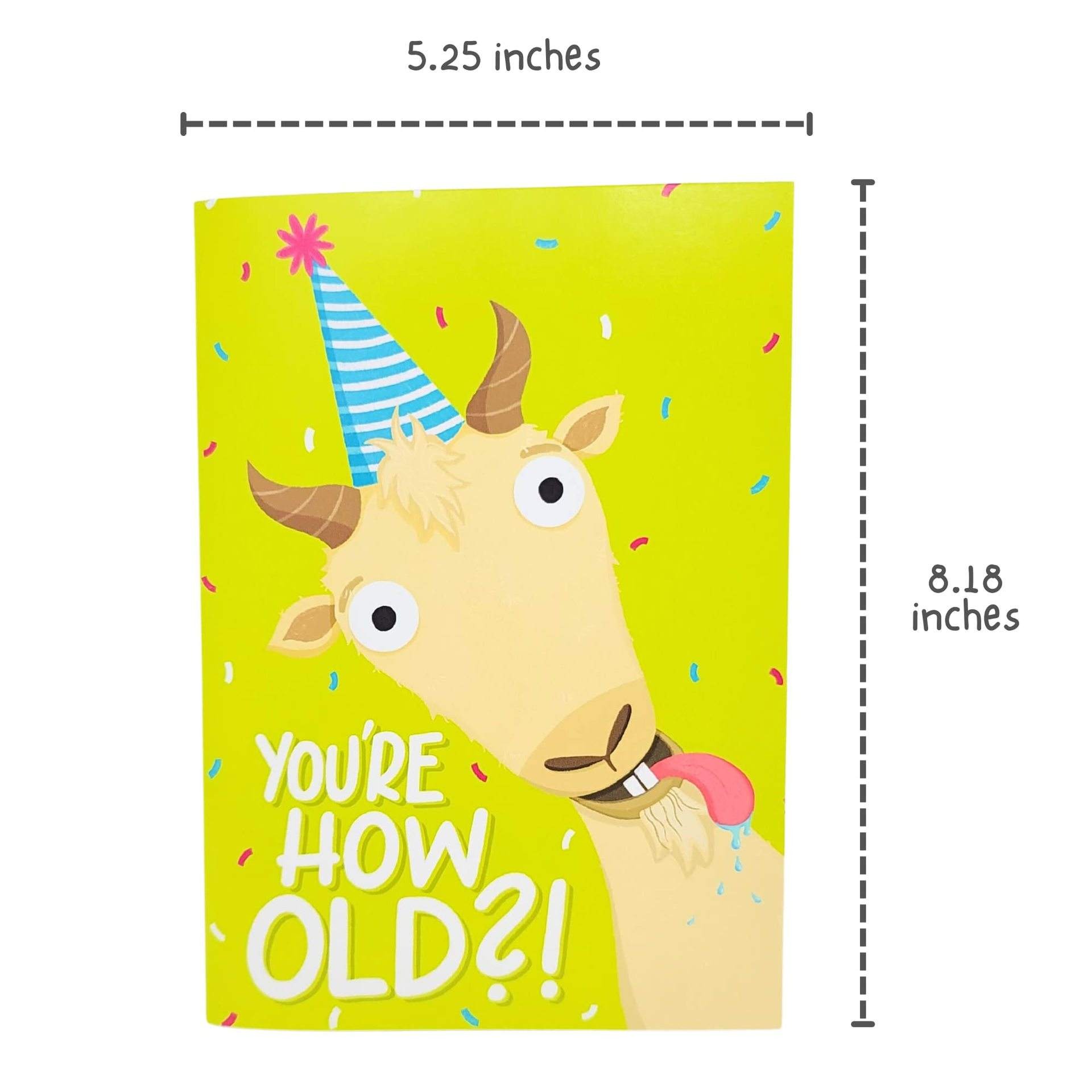 Screaming Goat Birthday Card