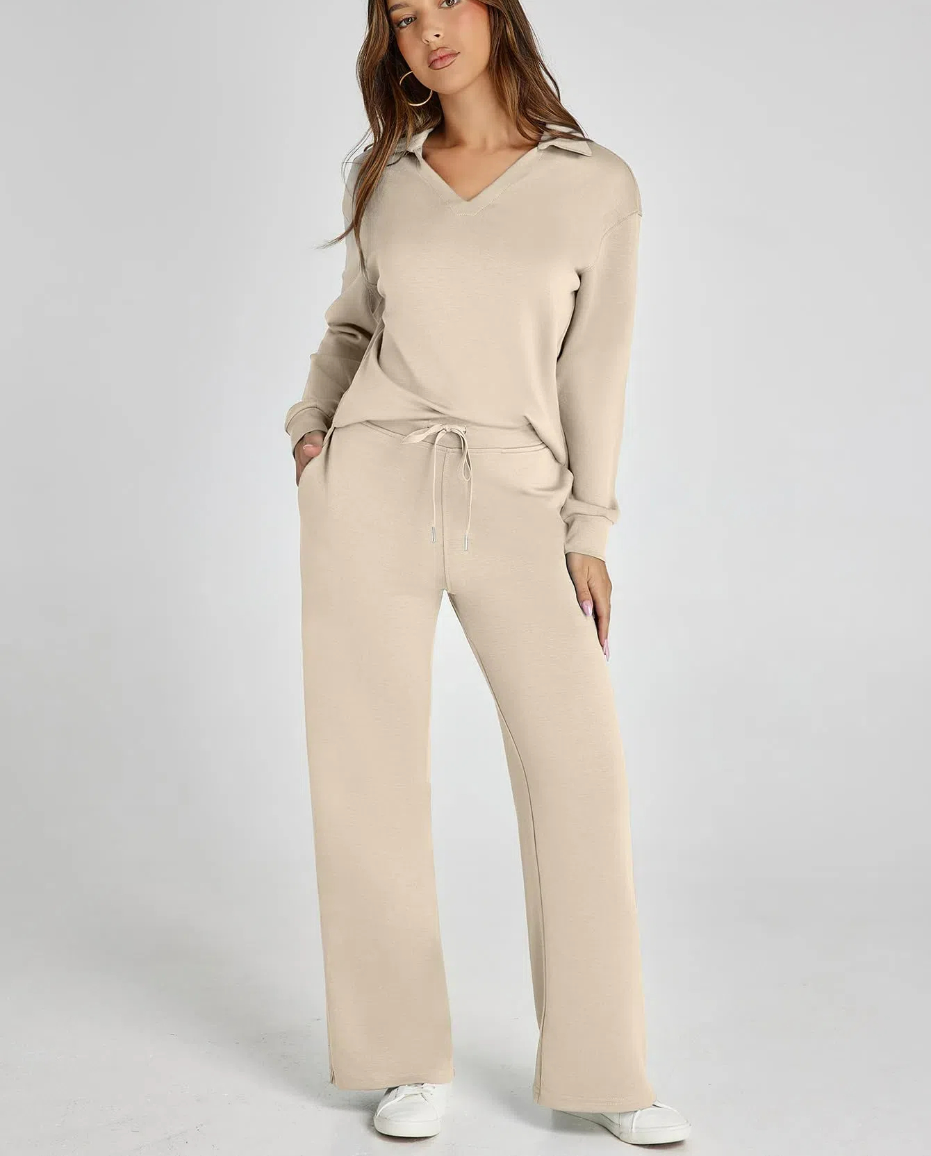Women's 2 Piece Sets Outfits Casual Long Sleeve Sweatsuits  Sets
