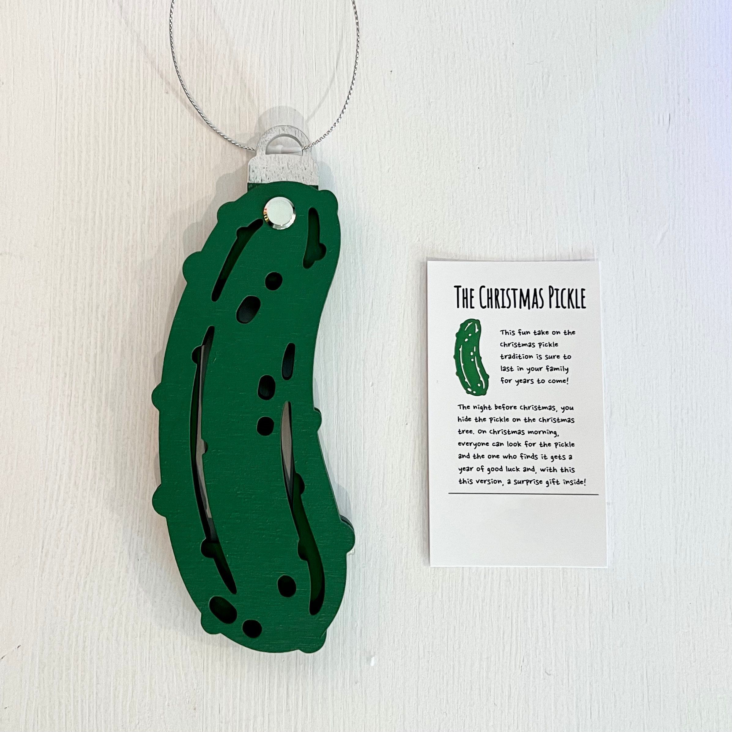 🎅2024 Christmas Gift--💸Christmas  Pickle Money Holders Gift