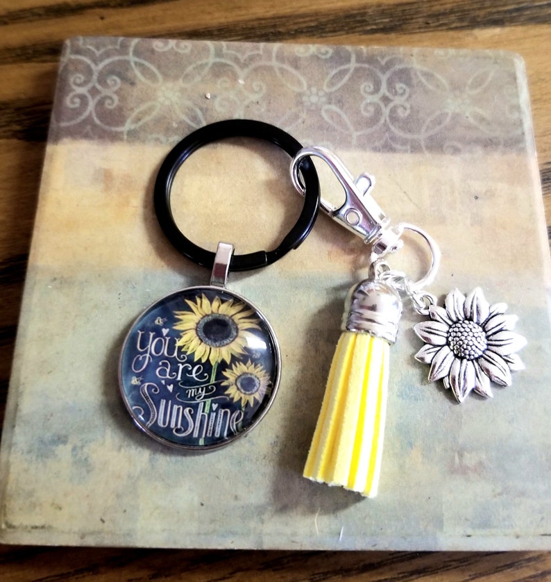 🌞Sunflower Keychain with Lanyard