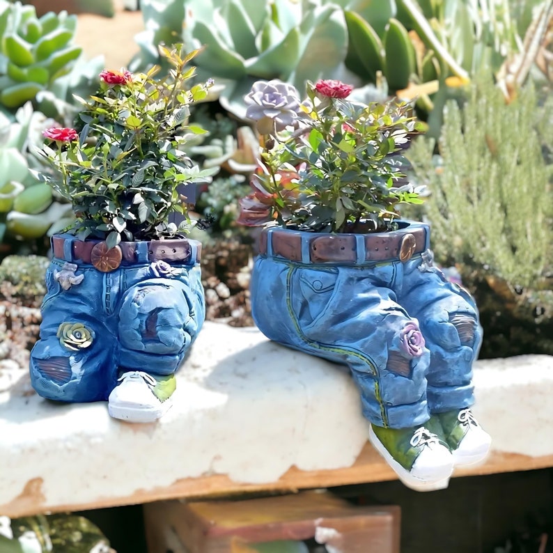 🎁Unique Denim Jean Flower Pot