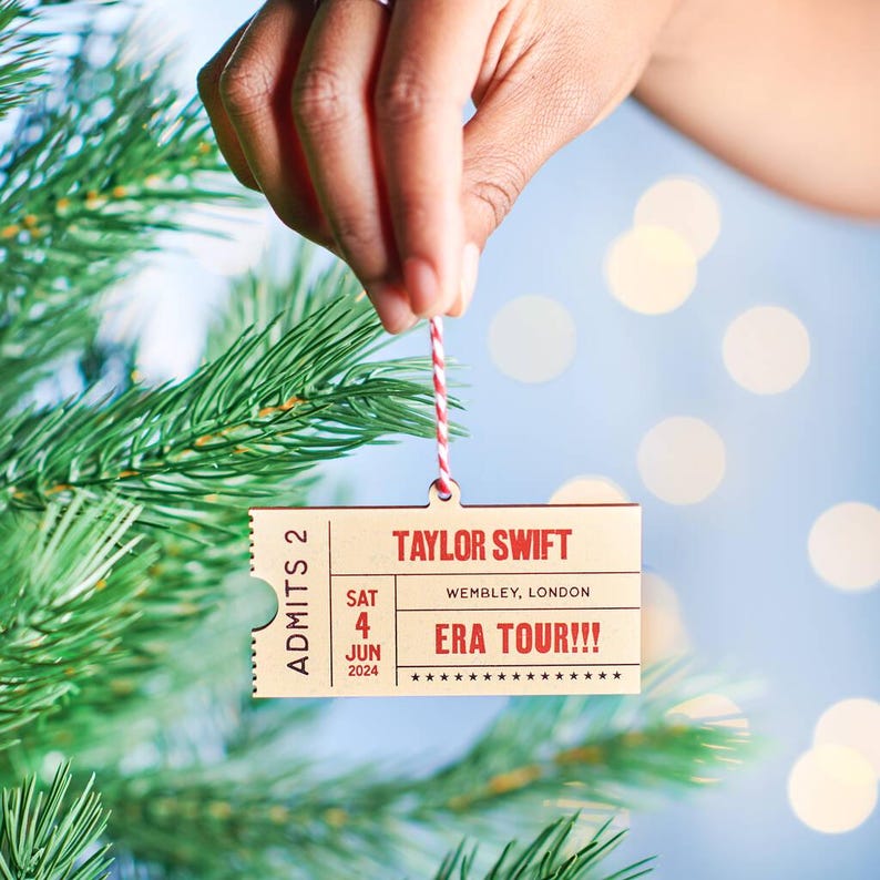 🎵Personalised Favourite Concert Ticket Decoration