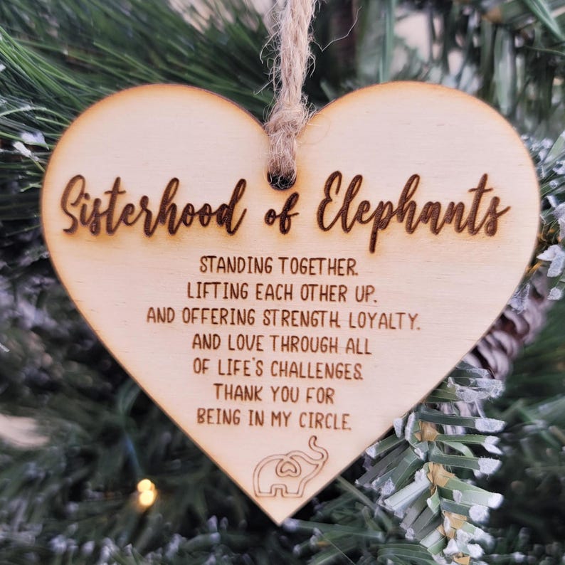 🐘Elephant Sisterhood Ornament | Best Friend Ornament