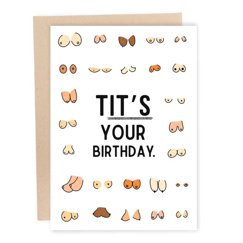 Tit's Your Birthday Funny Birthday Card
