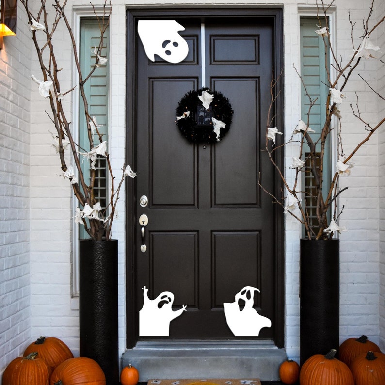 👻Set of 3 Ghosts Halloween Door Corner Sign