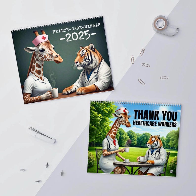 👩‍⚕️Animal Healthcare Professionals Wall Calendar