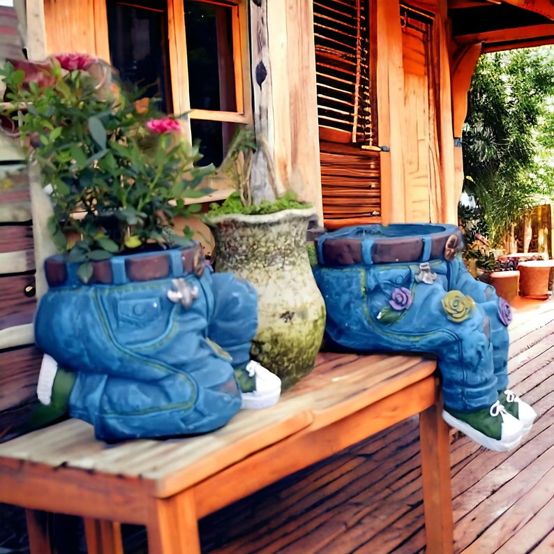 🎁Unique Denim Jean Flower Pot