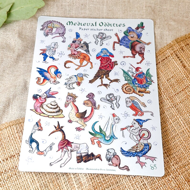 Funny Whimsical Historical Stickers