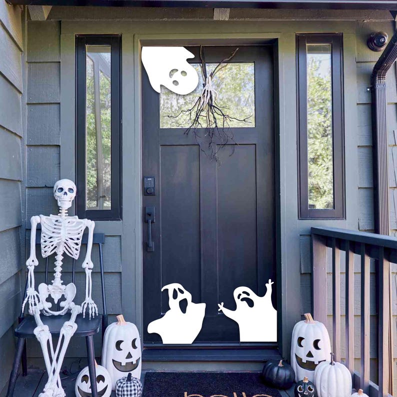 👻Set of 3 Ghosts Halloween Door Corner Sign