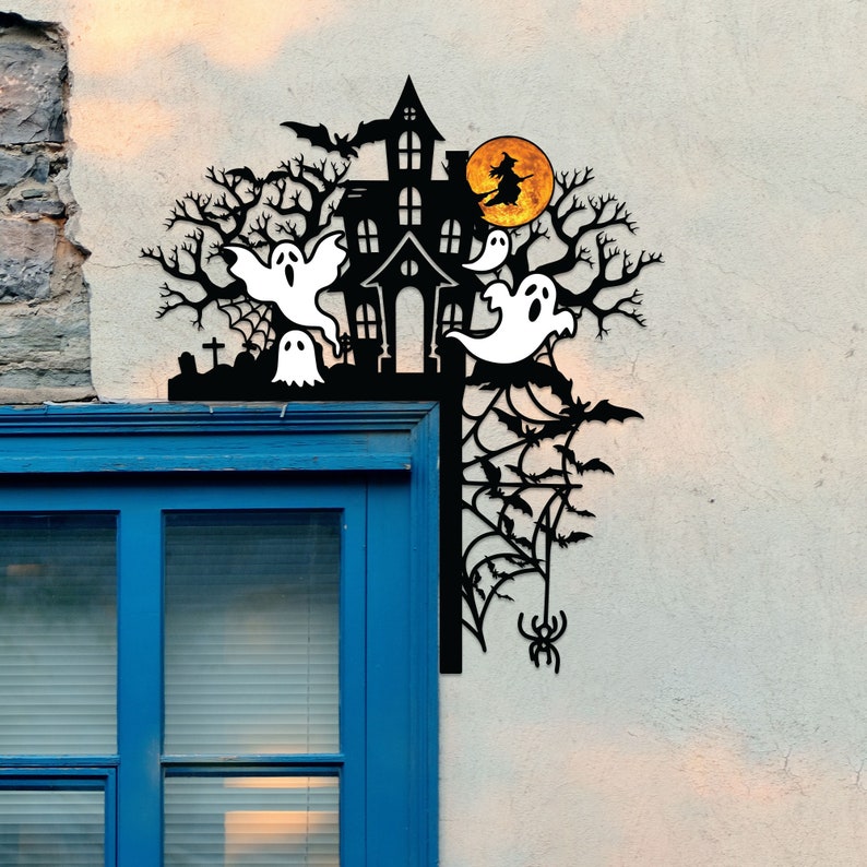 🎃Halloween Door Corner Metal Sign