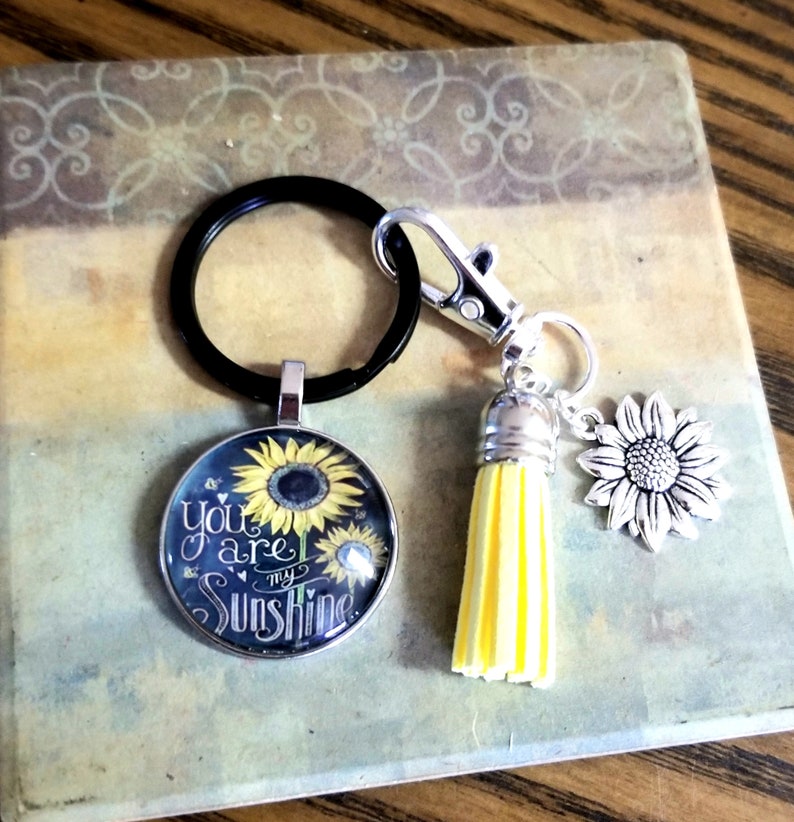 🌞Sunflower Keychain with Lanyard