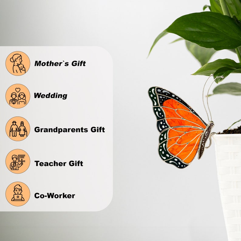 Stained Glass Butterfly Suncatcher