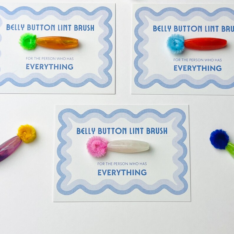 Belly Button Lint Brush Gag Gift