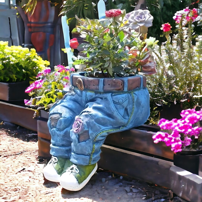 🎁Unique Denim Jean Flower Pot