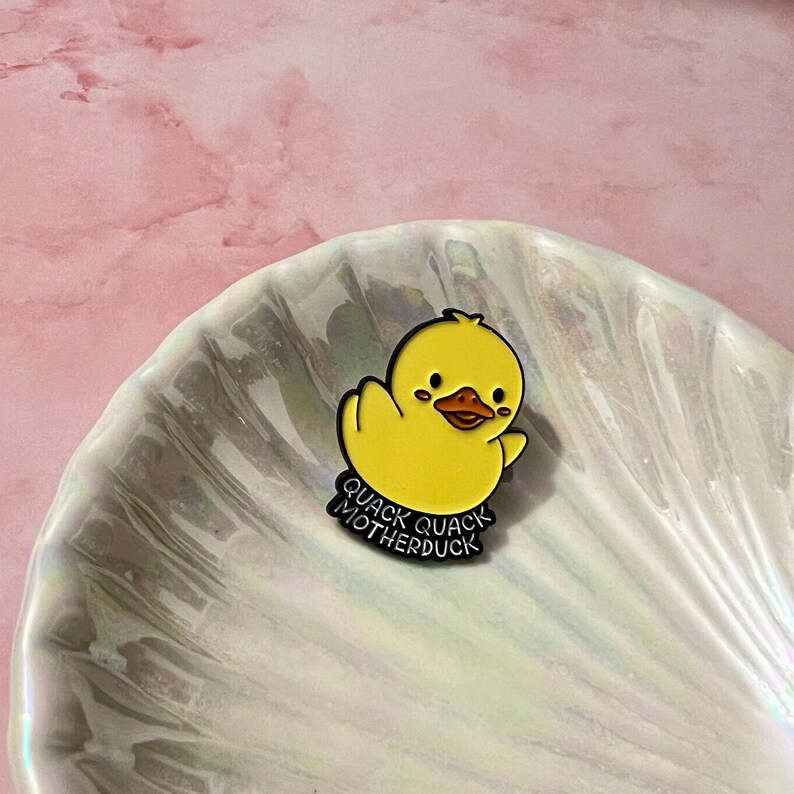 Funny Duck Enamel Pin