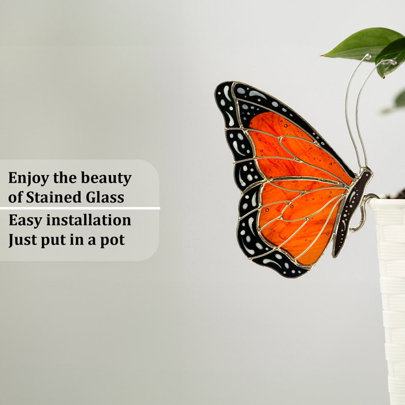 Stained Glass Butterfly Suncatcher