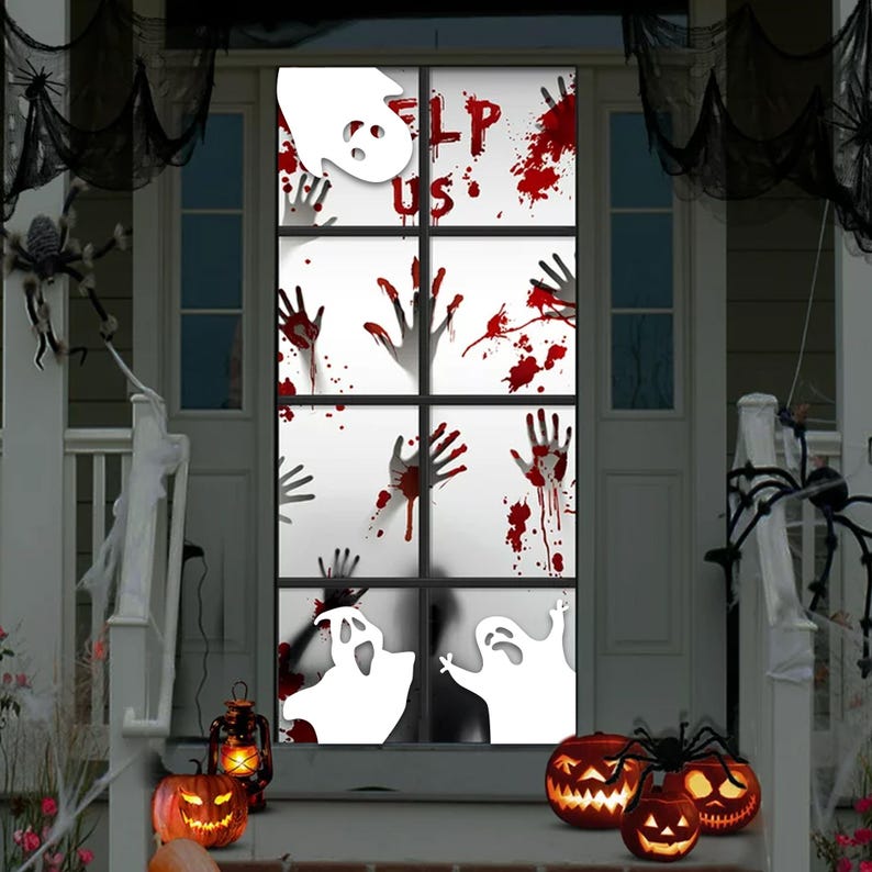 👻Set of 3 Ghosts Halloween Door Corner Sign