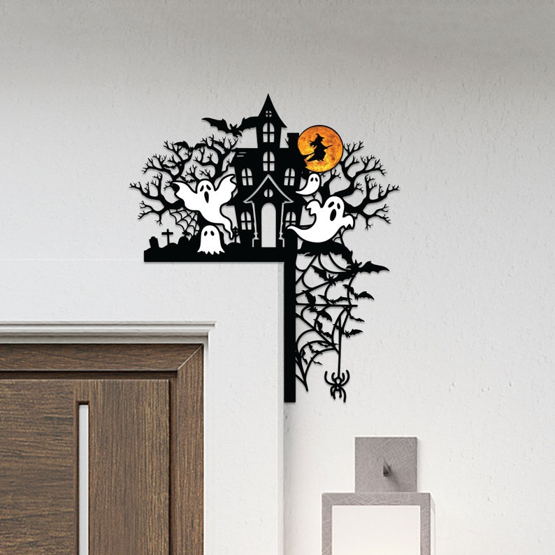 🎃Halloween Door Corner Metal Sign