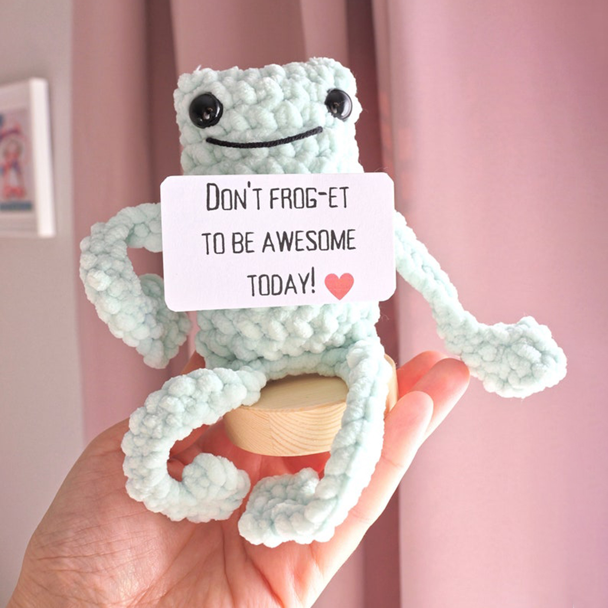 🐸Emotional Support Crochet Frog