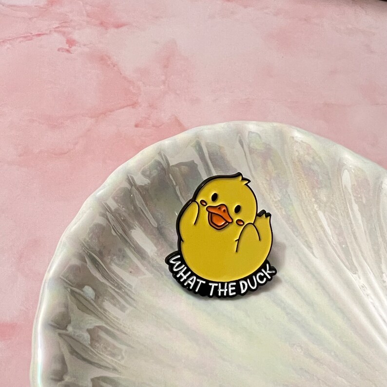 Funny Duck Enamel Pin
