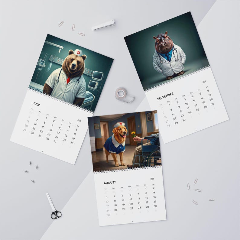 👩‍⚕️Animal Healthcare Professionals Wall Calendar